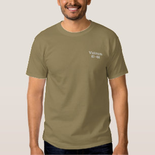 Vietnam Veteran Embroidered 67-68 T-Shirt
