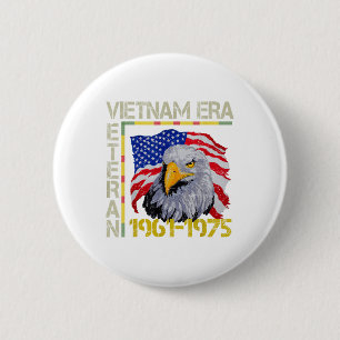 Vietnam Veteran Era 1961 1975 Memorial Flag Americ Button