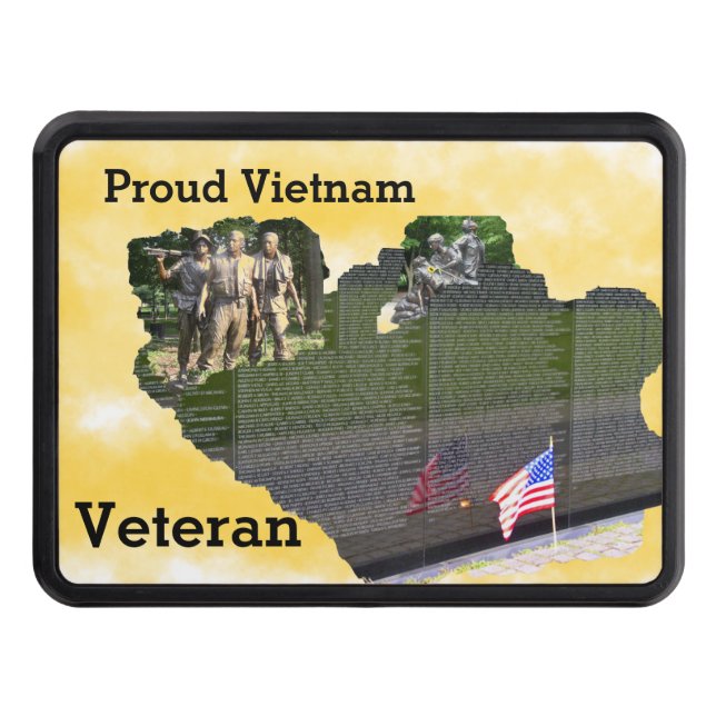 Vietnam veteran hitch cover (Front)