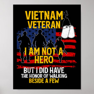 Vietnam Veteran, I Am Not A Hero, Veteran Poster