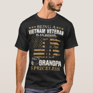 Vietnam Veteran Is An Honor Grandpa Is gay alpaca T-Shirt