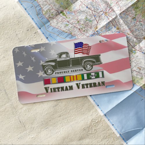 Vietnam Veteran License Plate