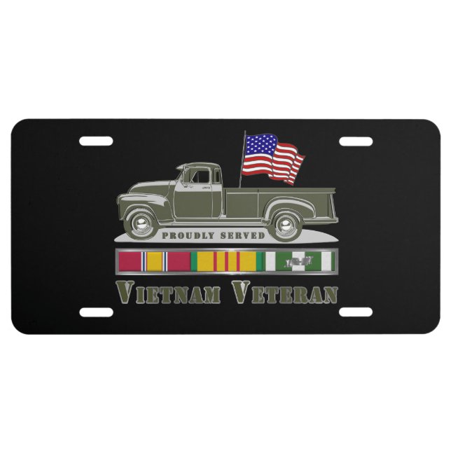 Vietnam Veteran License Plate (Front)
