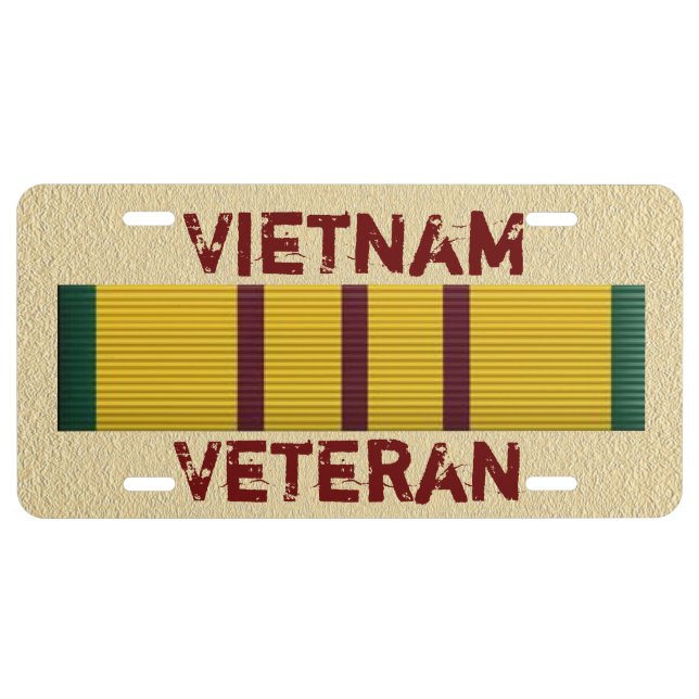 Vietnam Veteran - license plate (Front)