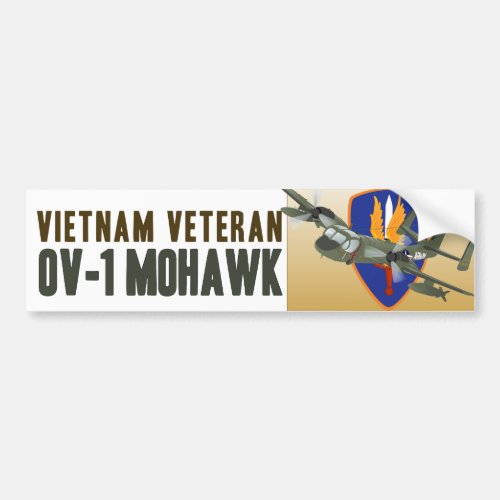 Vietnam Veteran Mohawk Bumper Sticker