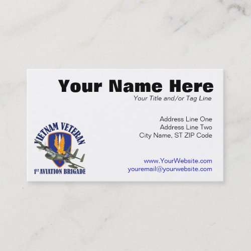 Vietnam Veteran Mohawk Business Card