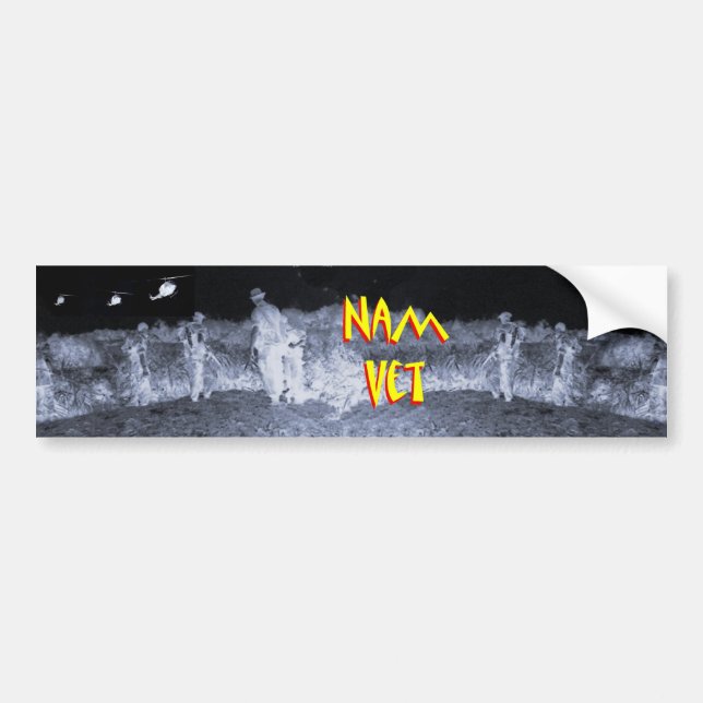 Vietnam Veteran - Nam Vet 4 Bumper Sticker (Front)