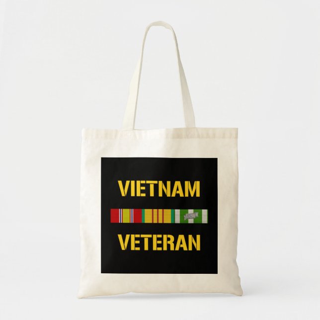 Vietnam Veteran Ribbon Bar Tote Bag (Front)