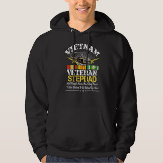 Vietnam Veteran Stepdad  Raised By My Hero Militar Hoodie