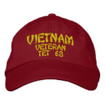 Vietnam Veteran Tet 68 Embroidered Baseball Hat at Zazzle