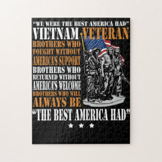 Vietnam Veteran The Best America Had Proud T Shirt Jigsaw Puzzle