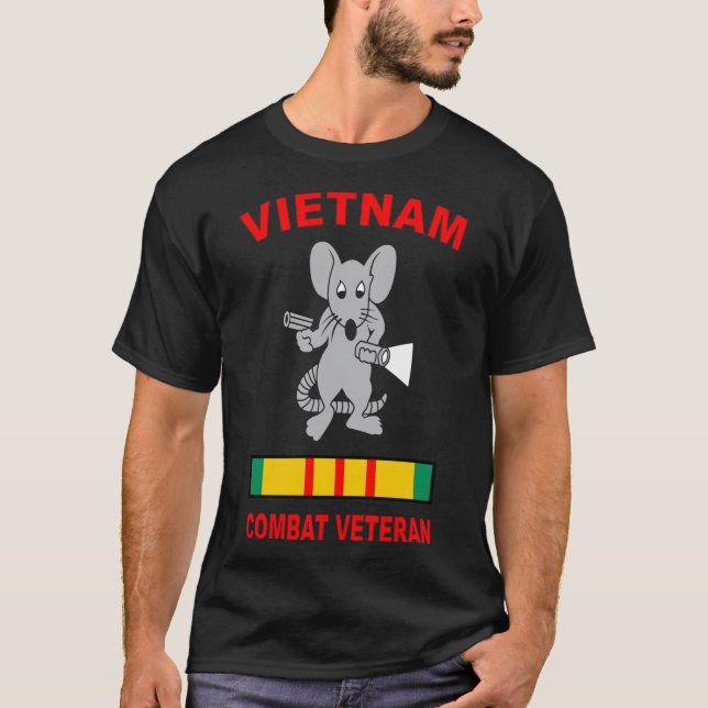 Vietnam Veteran Tunnel Rat   T-Shirt (Front)