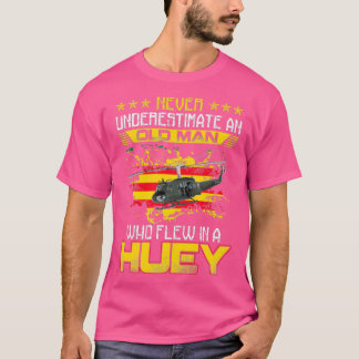 Vietnam Veteran Vet Uh1 Huey Helicopter 1 T-Shirt