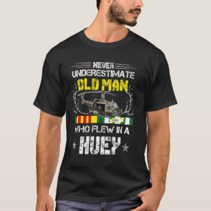 Vietnam Veteran Vet Uh 1 Huey Helicopter T-Shirt