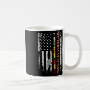 Vietnam Veteran Vintage Flag Memorial Patriotic Coffee Mug