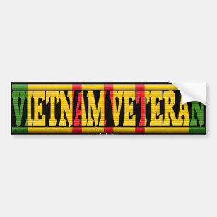 Vietnam Veteran VSM Ribbon Bumper Sticker