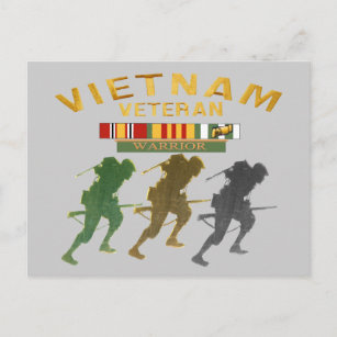 Vietnam Veteran Warrior cards, posters, paper item Postcard