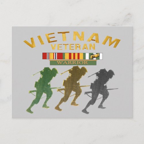 Vietnam Veteran Warrior cards posters paper item Postcard