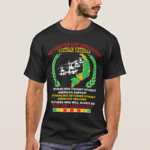 Vietnam Veteran We Were The America Had Map Helico T-Shirt