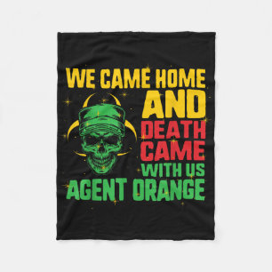 Vietnam Veterans Day Orange Agent Victims Retired  Fleece Blanket
