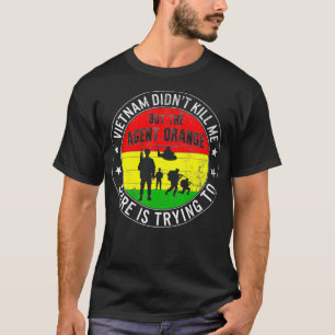 Vietnam Veterans Day Orange Agent Victims Retired T-Shirt