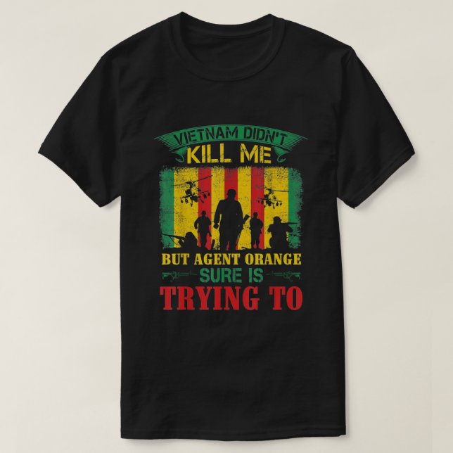 Vietnam Veterans Day Orange Agent Victims T-Shirt (Design Front)