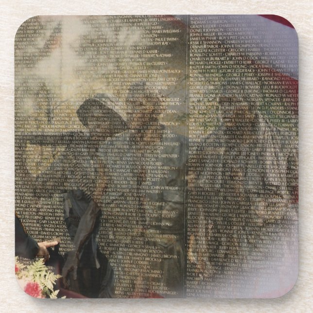 Vietnam Veterans' Memorial Beverage Coaster (Front)