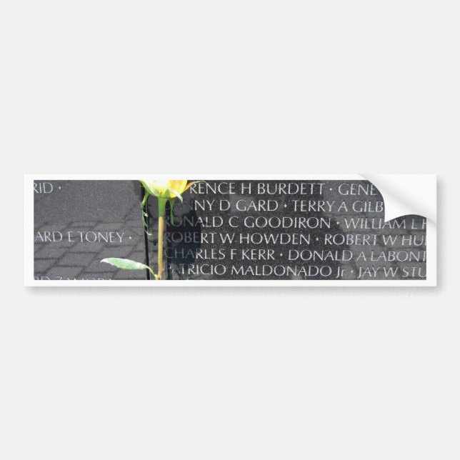 vietnam veterans memorial bumper sticker (Front)