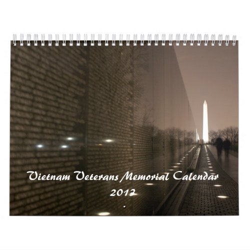 Vietnam Veterans Memorial Calendar 2013