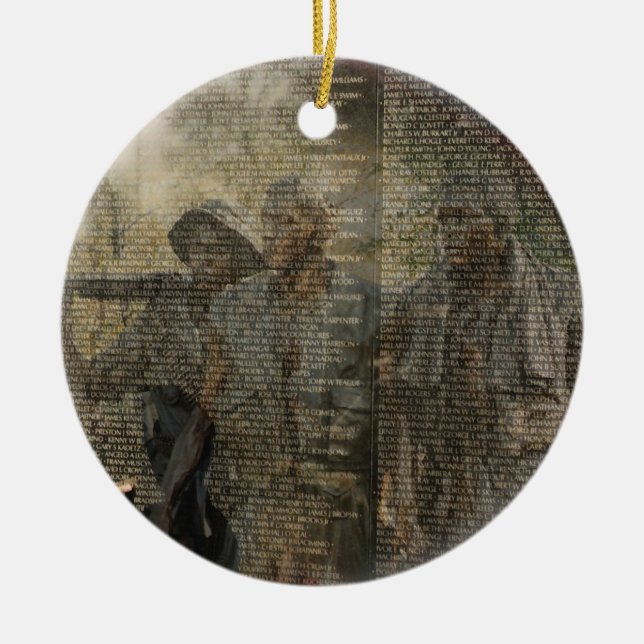 Vietnam Veterans' Memorial Ceramic Ornament (Front)