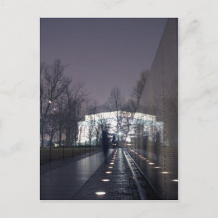 vietnam veterans memorial lincoln memorial postcard