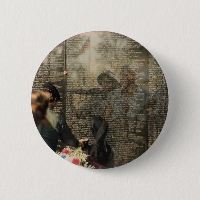 Vietnam Veterans' Memorial Pinback Button (Front)