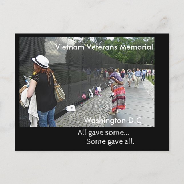 Vietnam Veterans Memorial - postcard (Front)