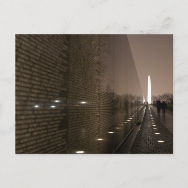 vietnam veterans memorial postcard (Front)