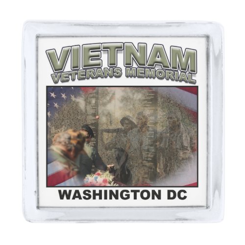 Vietnam Veterans Memorial Silver Finish Lapel Pin