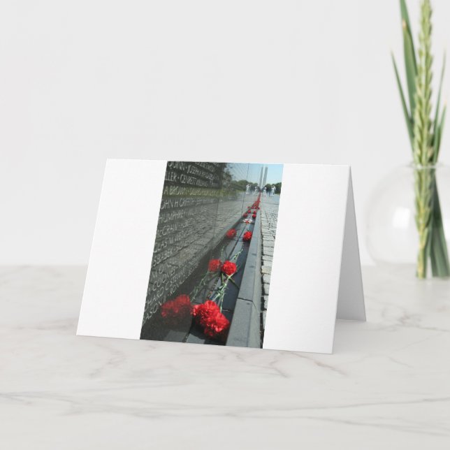 Vietnam veterans Memorial Wall Card (Front)