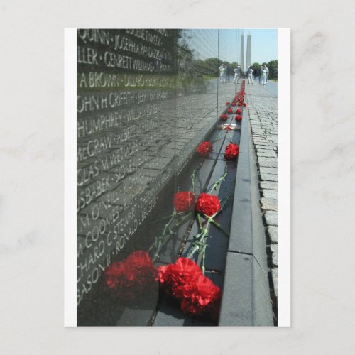 Vietnam veterans Memorial Wall Postcard
