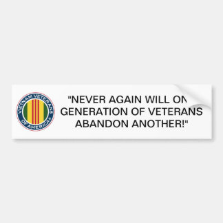 Vietnam Veterans of America Bumper Sticker