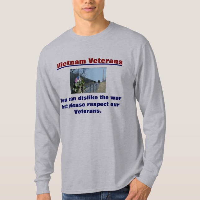 Vietnam Veterans t-shirt Respect our Veterans (Front)
