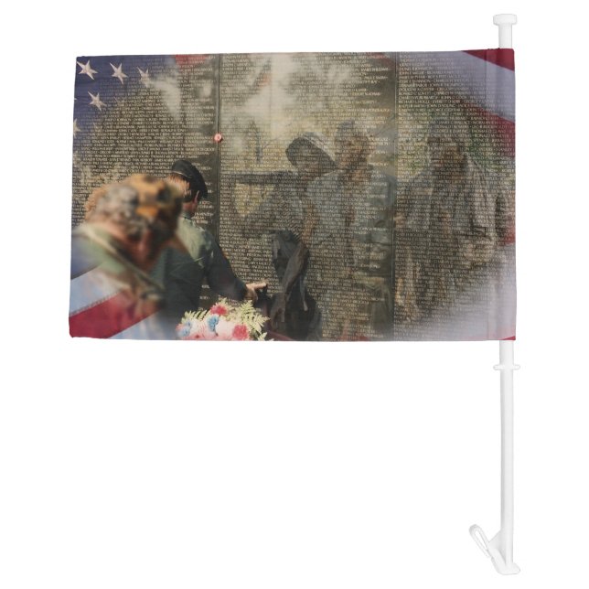 Vietnam Veterans' Tribute Car Flag (Back)