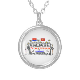 VIETNAM VETS for KERRY Silver Plated Necklace