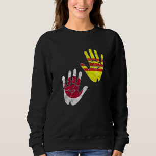 Vietnam Viet Kieu Flag Japanese Japan Proud Mixed  Sweatshirt