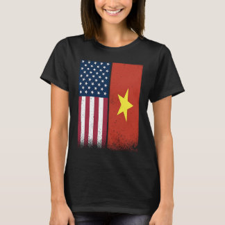 Vietnam Vietnamese American Flags Proud USA Vietn T-Shirt