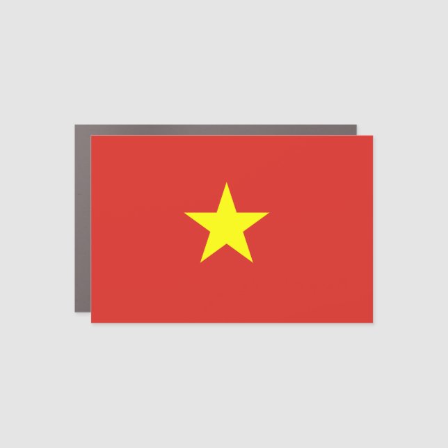Vietnam (Vietnamese) Flag Car Magnet (Front)