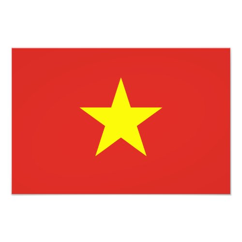 Vietnam  Vietnamese Flag Photo Print