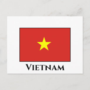 Vietnam (Vietnamese) Flag Postcard