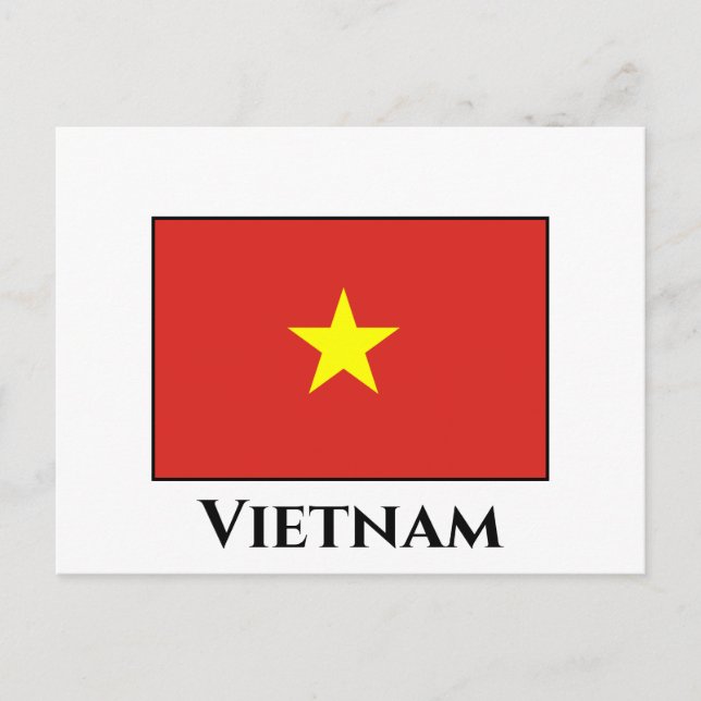 Vietnam (Vietnamese) Flag Postcard (Front)