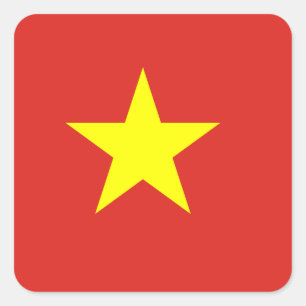 Vietnam (Vietnamese) Flag Square Sticker
