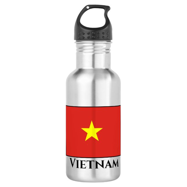 Vietnam (Vietnamese) Flag Stainless Steel Water Bottle (Front)