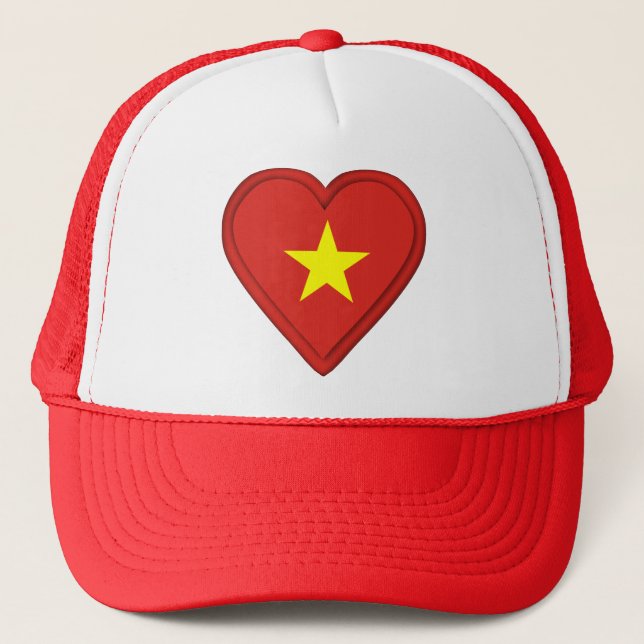 Vietnam Vietnamese flag Trucker Hat (Front)